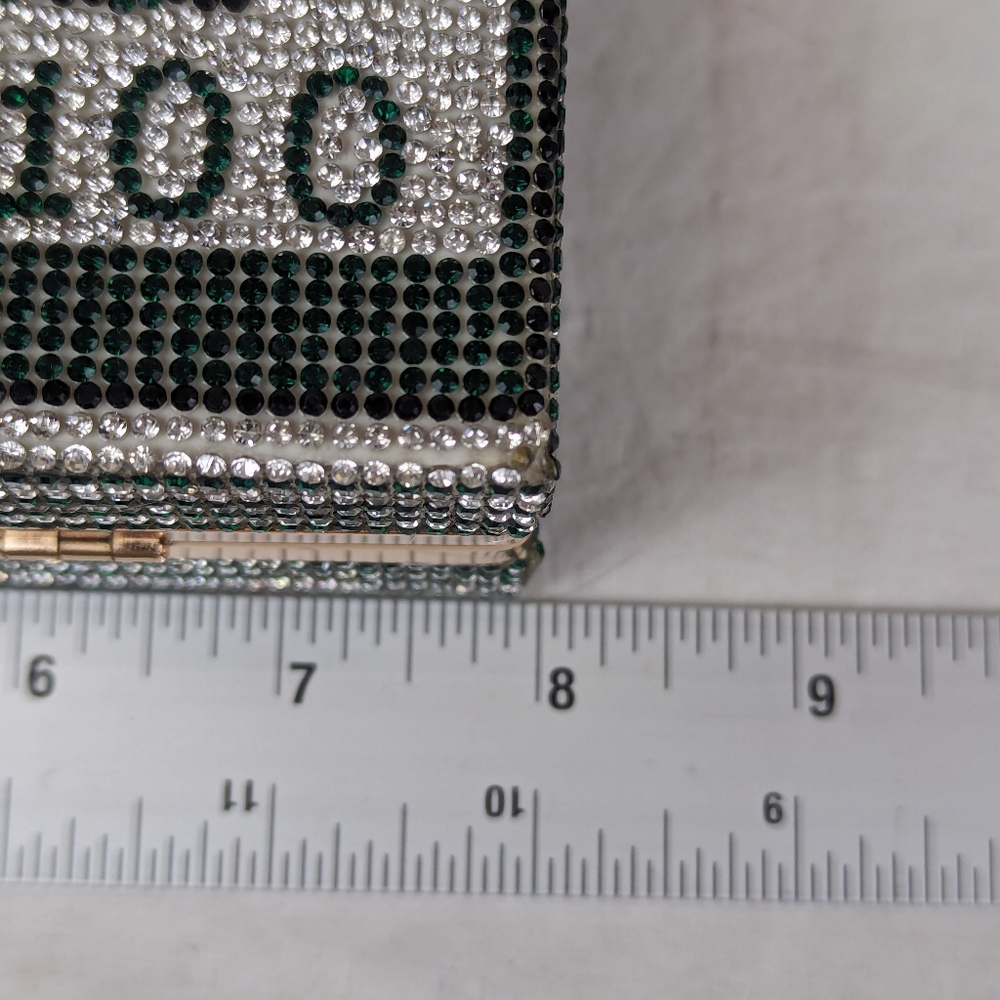 Money $$$$ Crossbody  with Rhinestones Bling!  Includes 2 Chain Lengths - Picture 13 of 15